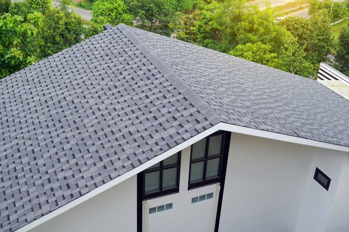 Residential shingle roof